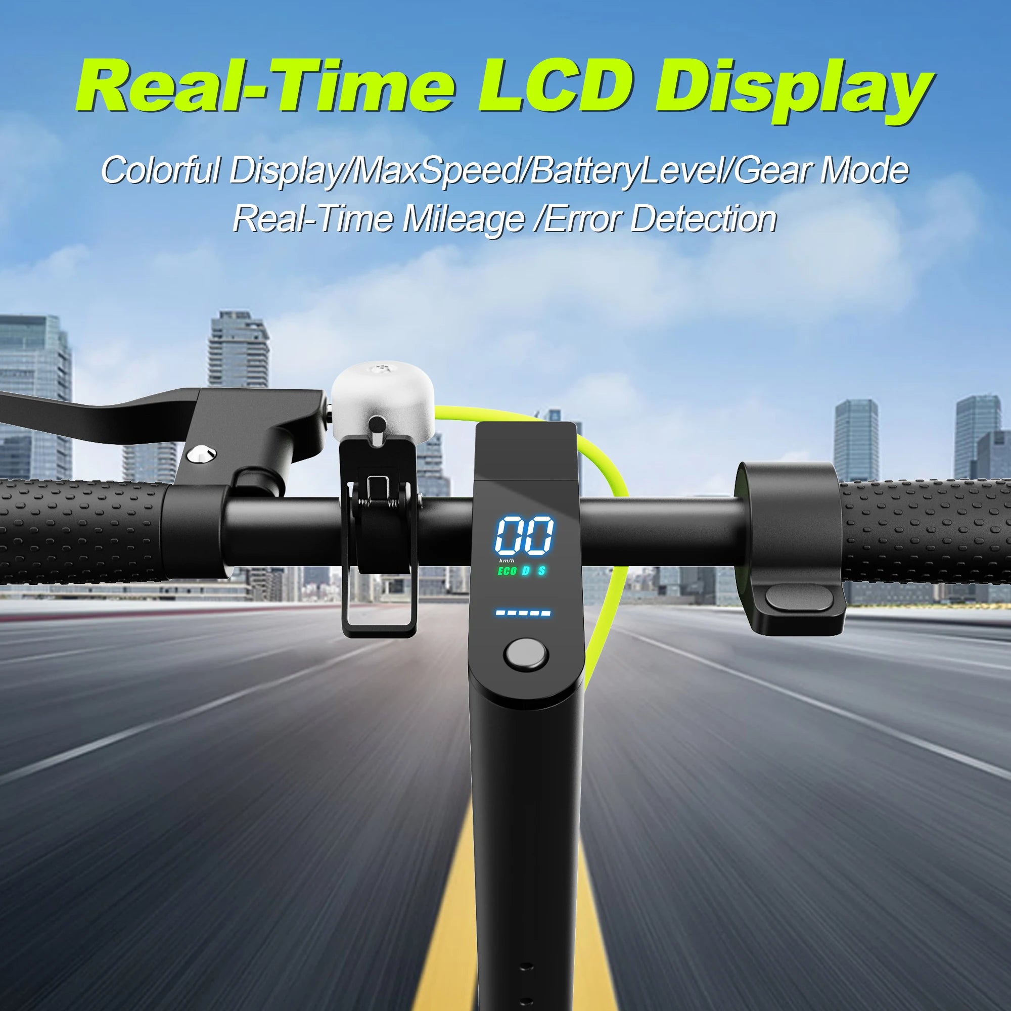 TODIMART S3 350W Portable Electric Scooter for Adults Fast Commuter e scooter with APP 36V 7.8Ah APP 25km/h 8.5'' Solid Tires