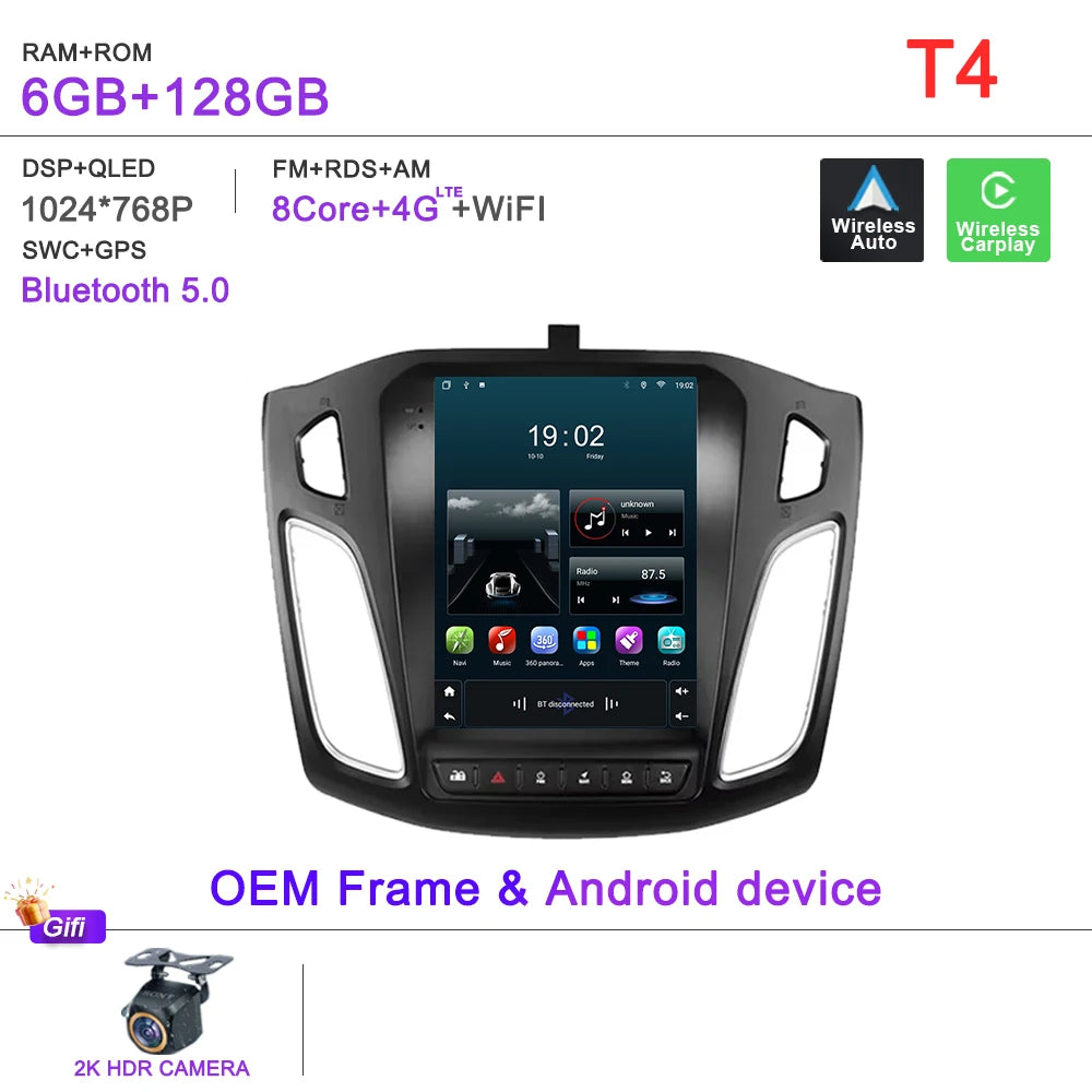 Ford Focus 3 Android 16 — GPS, Dash Cam