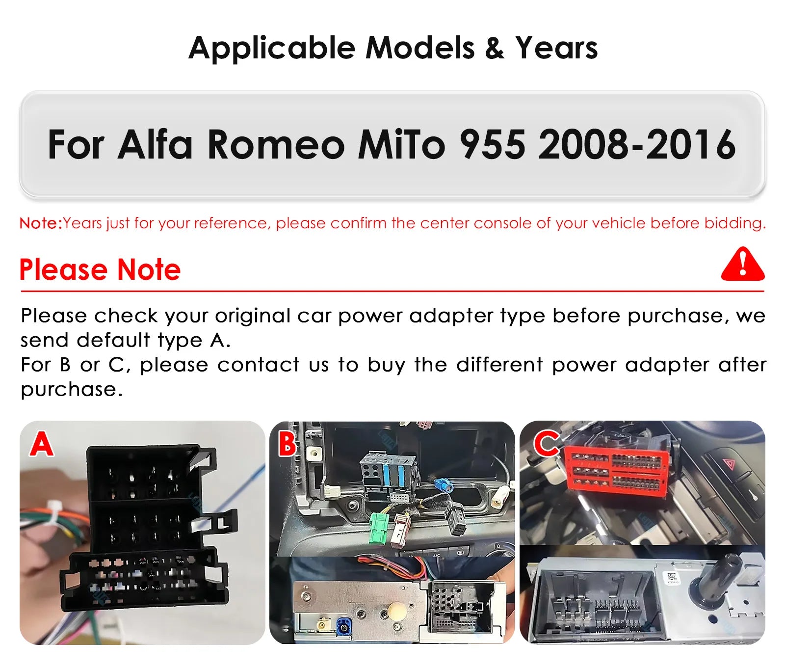 Hizpo Android Radio — Alfa Romeo Mito 955 2008-2016, Wireless CarPlay, GPS, DSP, 8-Kern