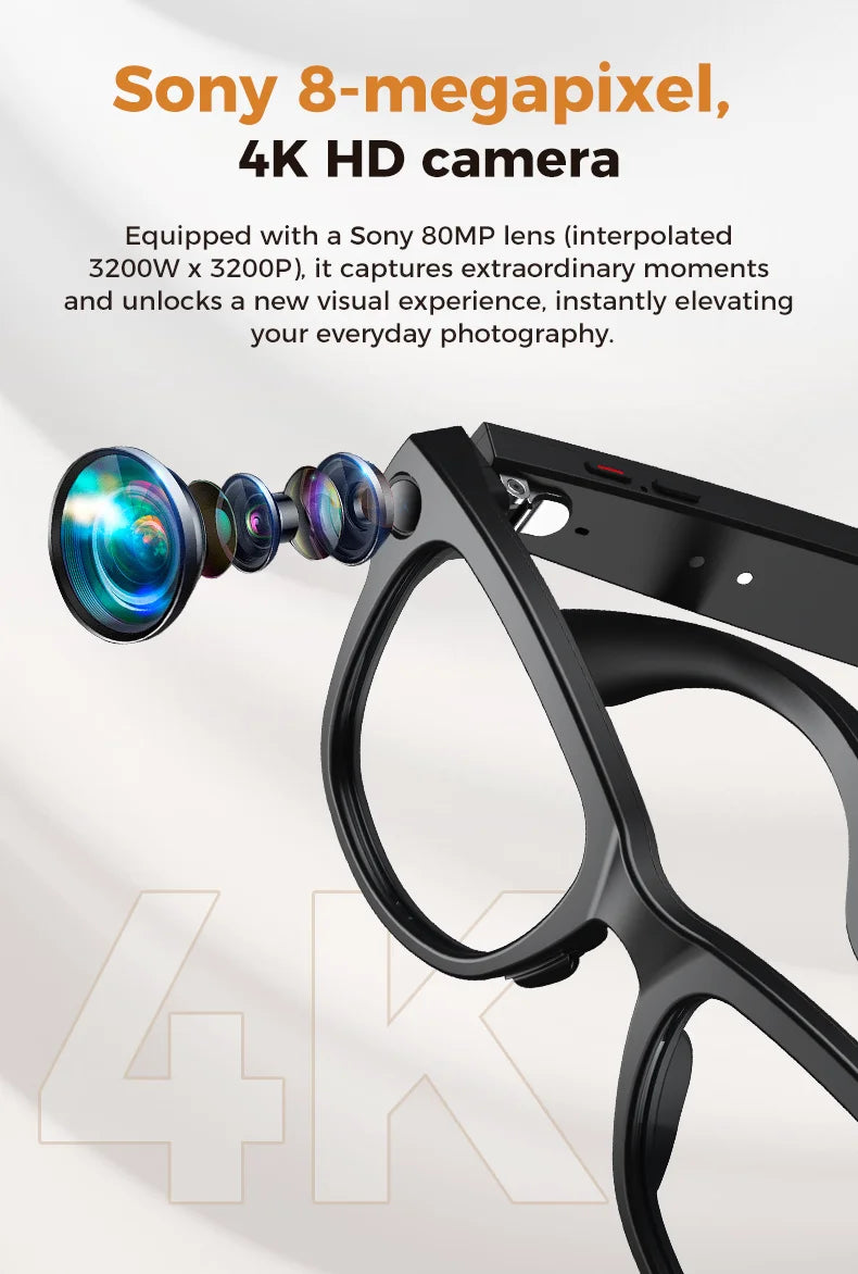 AI Smart Glasses — Translation, Camera, Power Bank