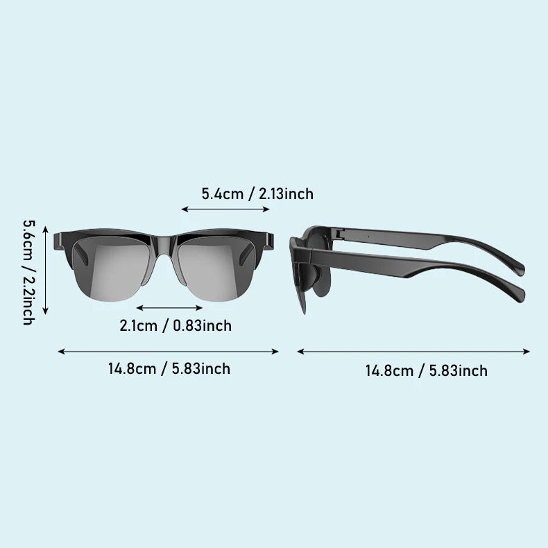 Smart Bluetooth Sunglasses — HiFi Audio, UV Protection