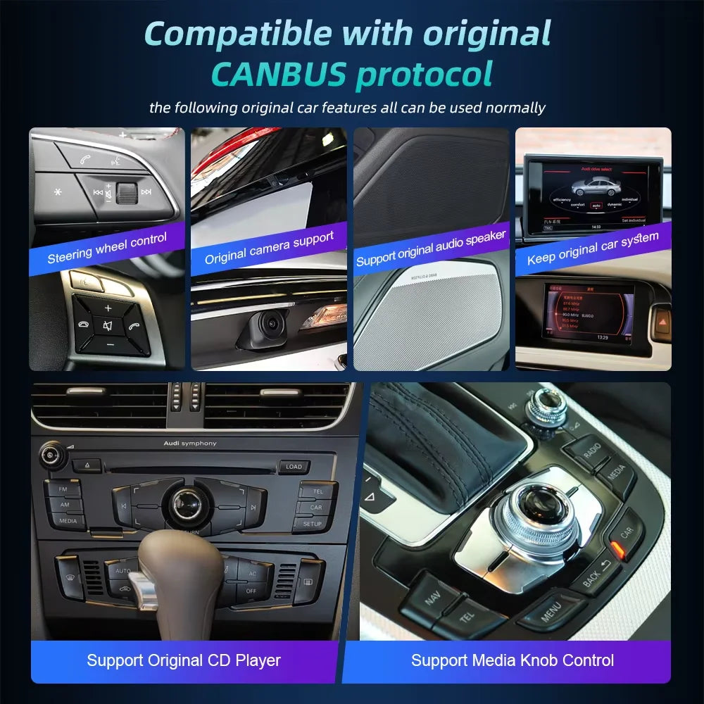 Audi A4 B8/A5 — Android 14, Wireless CarPlay