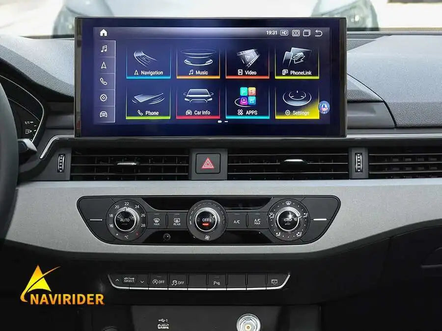 Audi A4/A5 12.3" — Android 13, QLED, CarPlay