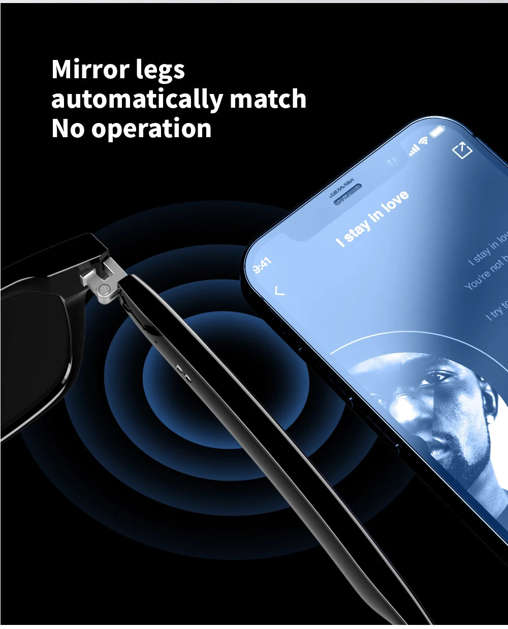 SENBONO E13 Smart Glasses — Blaulichtfilter, polarisiert, integriertes Mikrofon und Lautsprecher