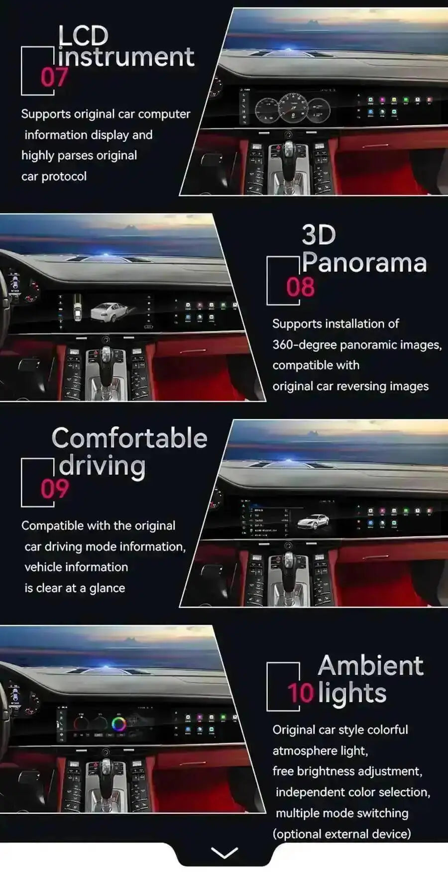 Yes 24.6" Dual Screen 256GB Android 15 For Porsche Cayenne 2010-2017 Carplay Radio Android Auto Stereo Multimedia Video Player
