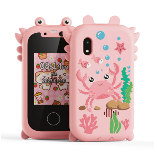 Mini Bär Kinderkamera & Spiele-Telefon – Touchscreen, Fotosticker, Video, 512 MB