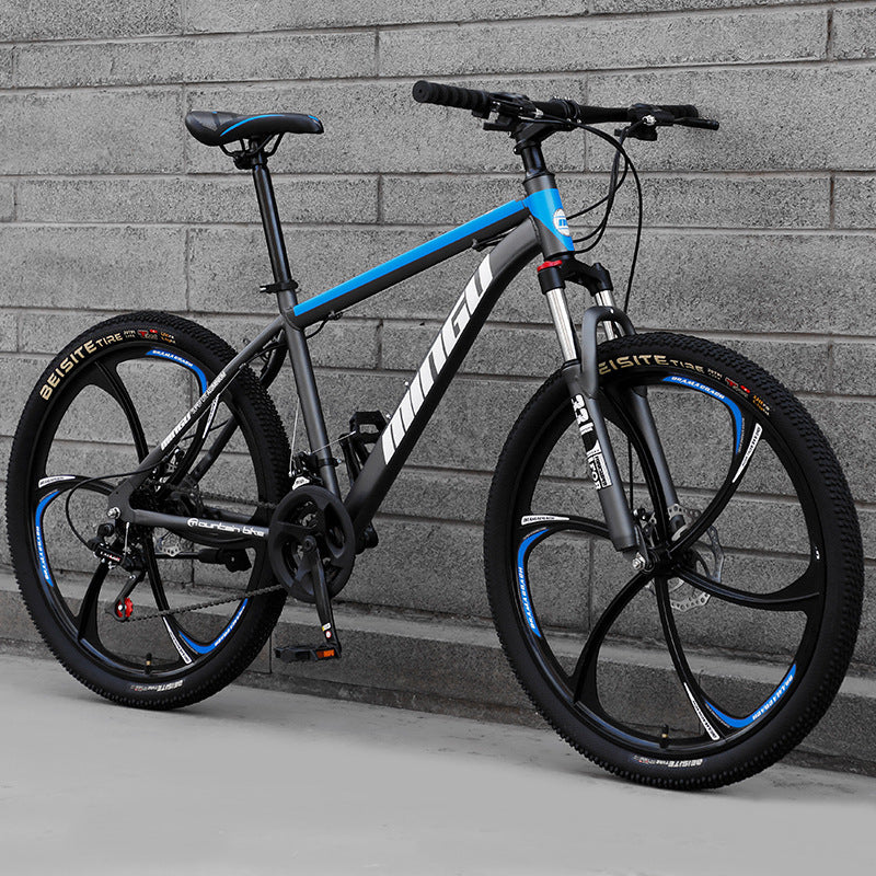 Vélo tout terrain VTT 24 26 pouces Freins à disque Amorti Vélo homme et femme Vitesse variable