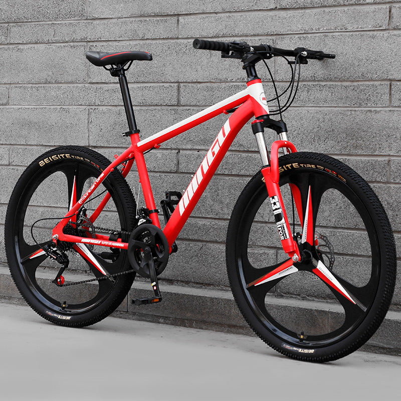 Vélo tout terrain VTT 24 26 pouces Freins à disque Amorti Vélo homme et femme Vitesse variable
