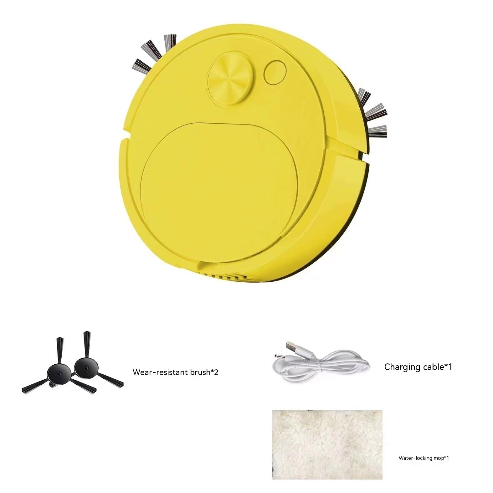 Mini aspirateur robot – Rechargeable par USB, serpillière et brosse, 90–120 m²
