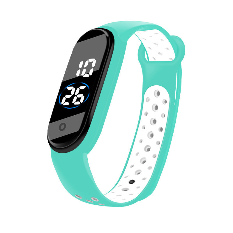 Montre de sport bicolore étanche pour étudiant