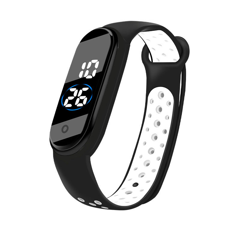 Montre de sport bicolore étanche pour étudiant