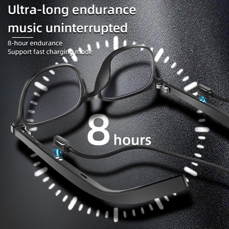 AI Bluetooth Glasses — Interchangeable Lenses, Open-Ear