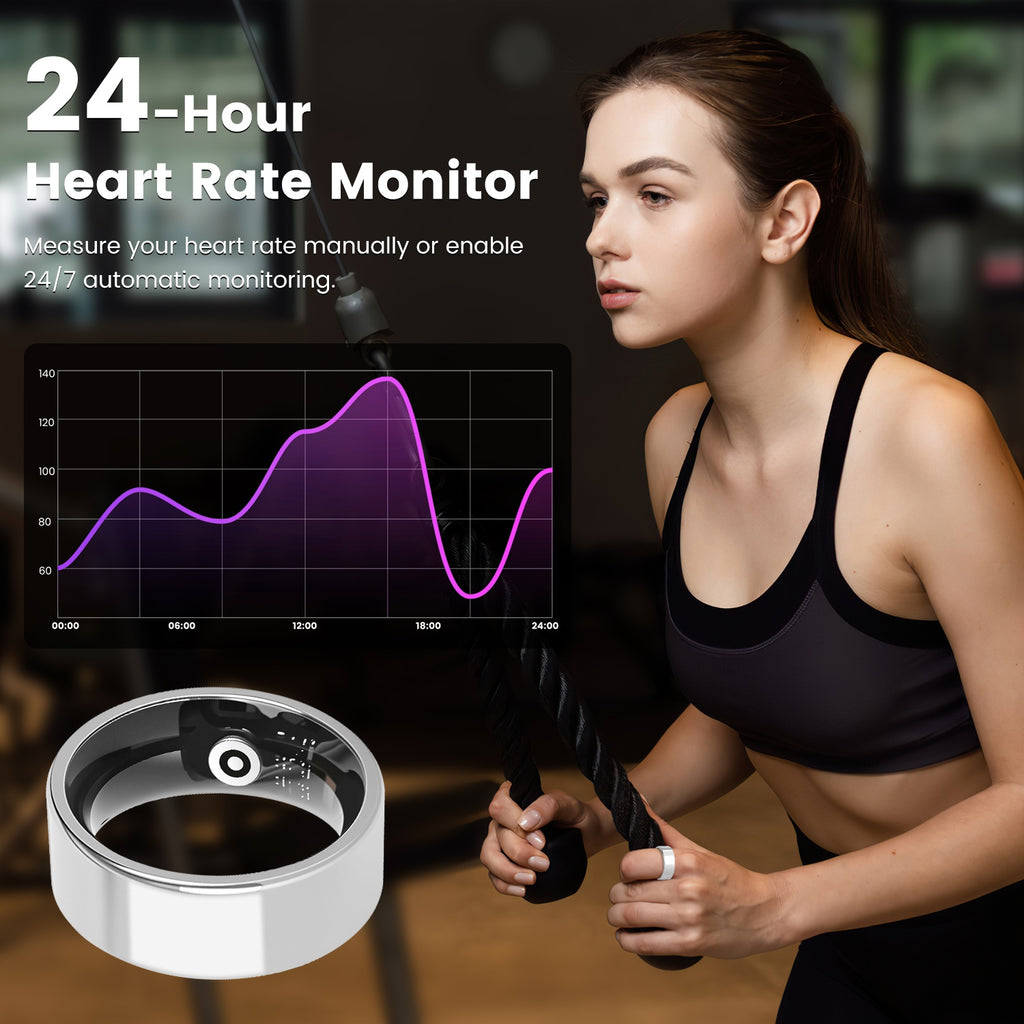 Smart Ring — Heart Rate, Blood Oxygen, Sleep