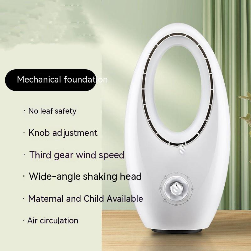 Ventilateur électrique vertical silencieux pour la maison – 3 vitesses, tactile et télécommandé, avec éclairage d'ambiance et options de commande vocale