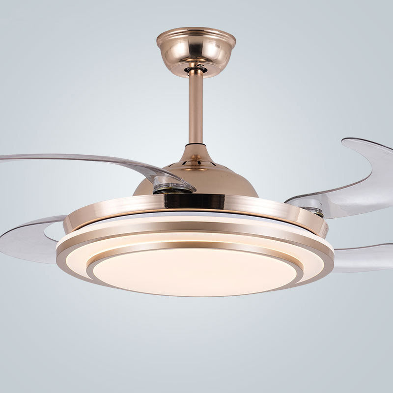 Full-Spektrum Augenschutz LED-Deckenventilator-Kronleuchter — 36–48 Zoll, unsichtbare Flügel, WLAN, Sprachsteuerung