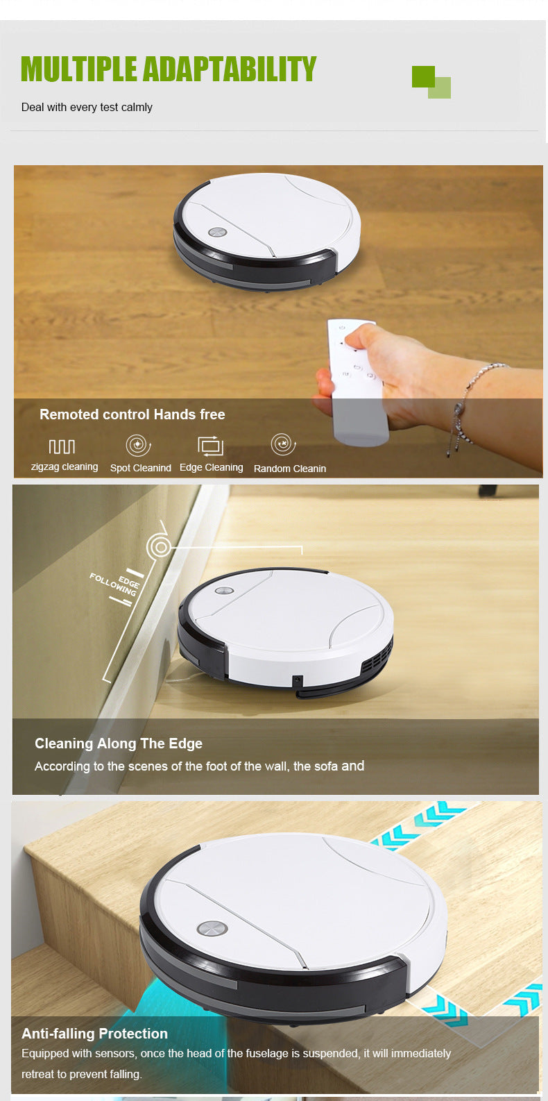 Jieshi Robot Vacuum — Sweep, Mop & Suction