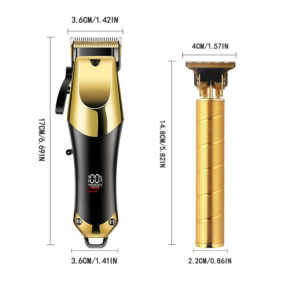 Hair Clipper Set — Ultra-Quiet, Rechargeable