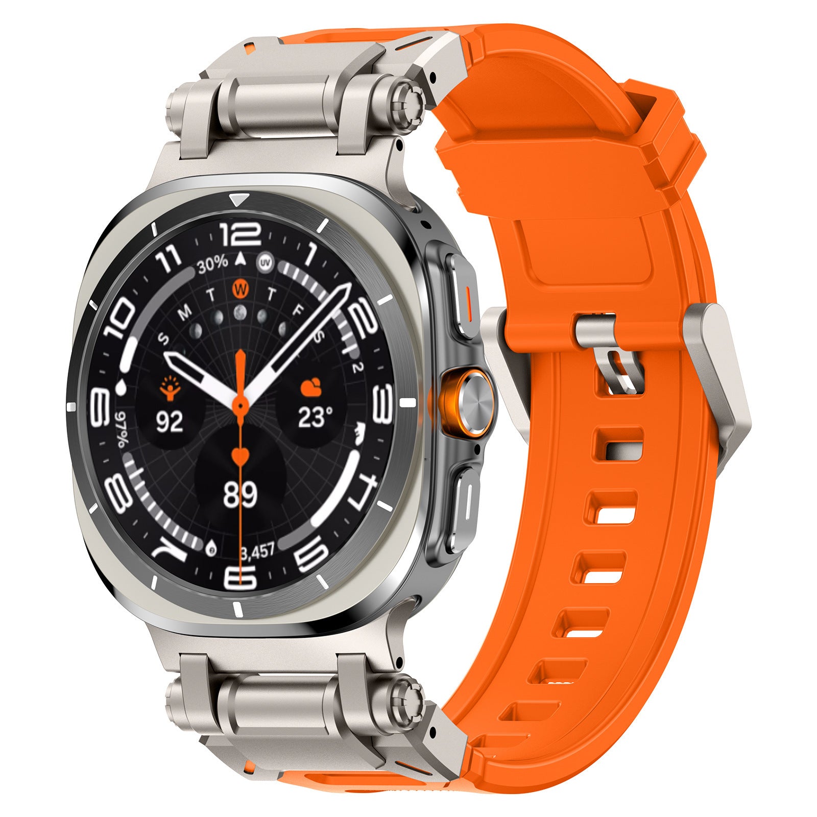 Anwendbar auf 7. Generation Ultra Watch Mecha Style TPU Silikon Explorer Armband
