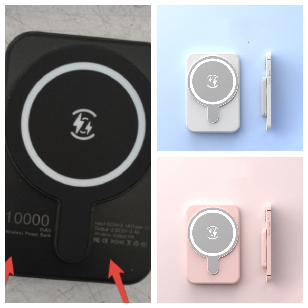 Mini magnetische kabellose Powerbank – 5000 mAh/10000 mAh, Schnellladung, MagSafe-kompatibel
