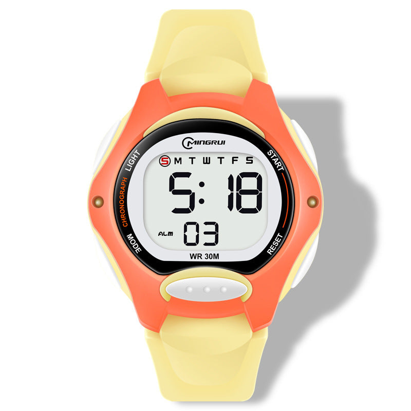 Montre Électronique Fille Sport Étanche Lumineuse Alarme Examen