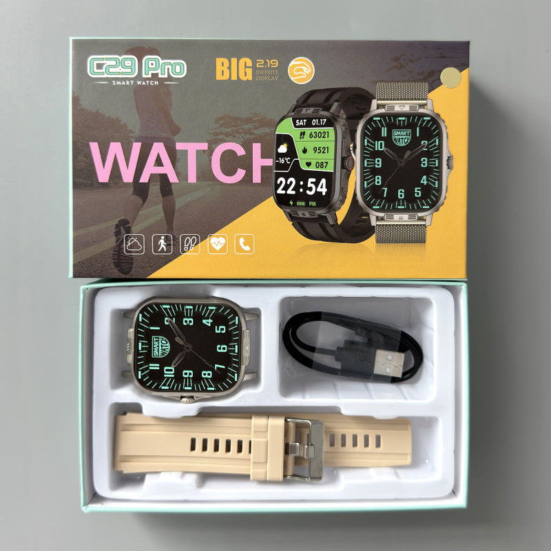Nouvelle montre connectée sport Bluetooth avec appels, suivi de santé et rythme cardiaque