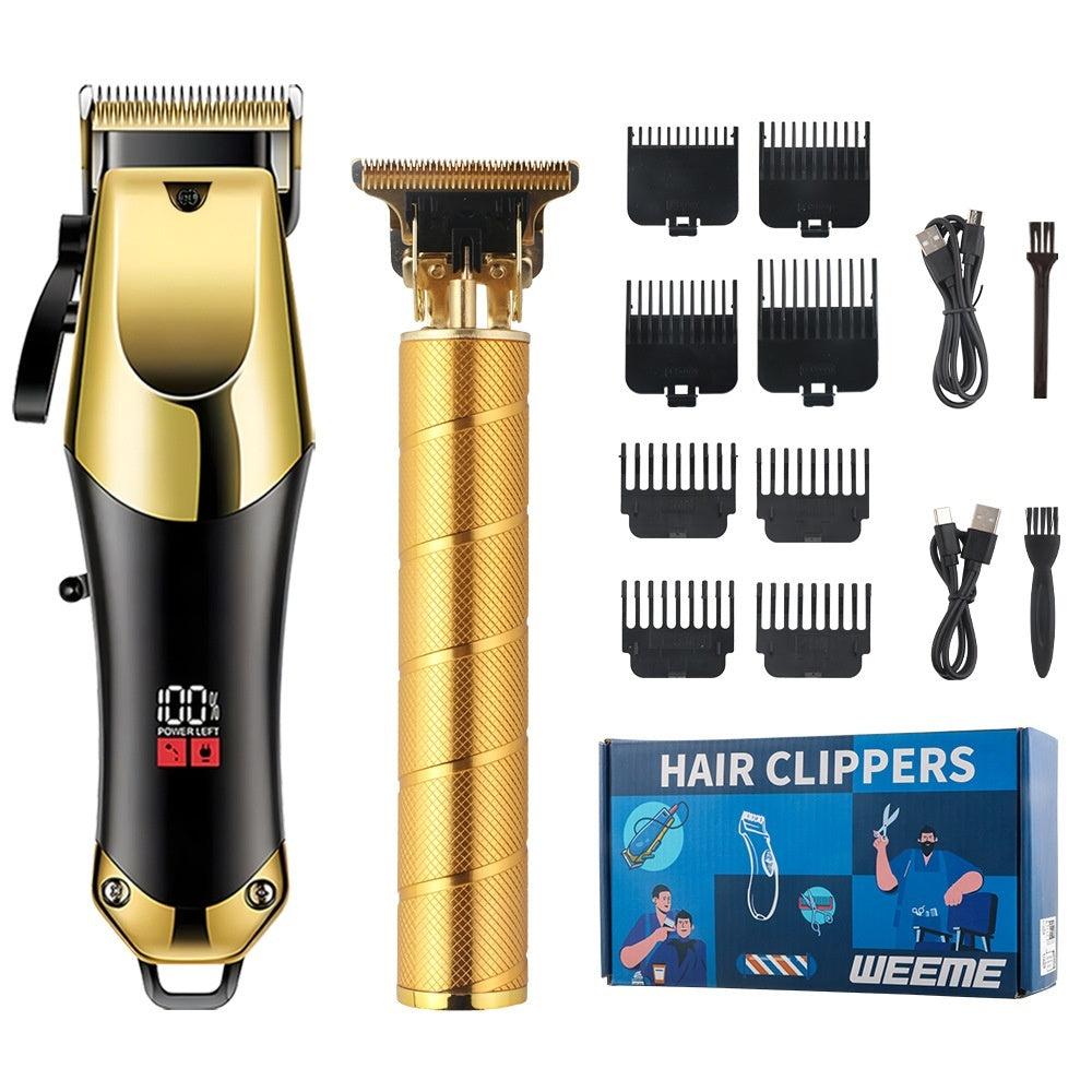Hair Clipper Set — Ultra-Quiet, Rechargeable