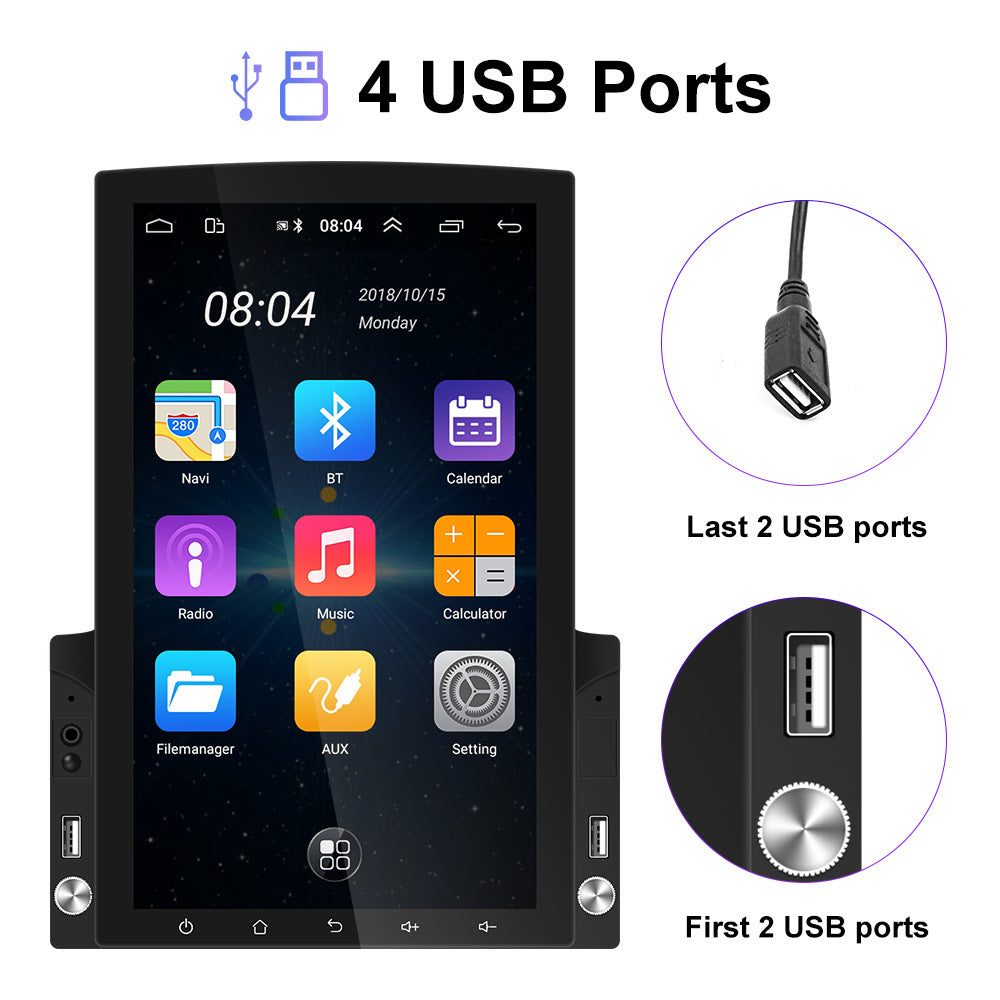 Android 10 Car Stereo — GPS, Bluetooth, Backup Camera