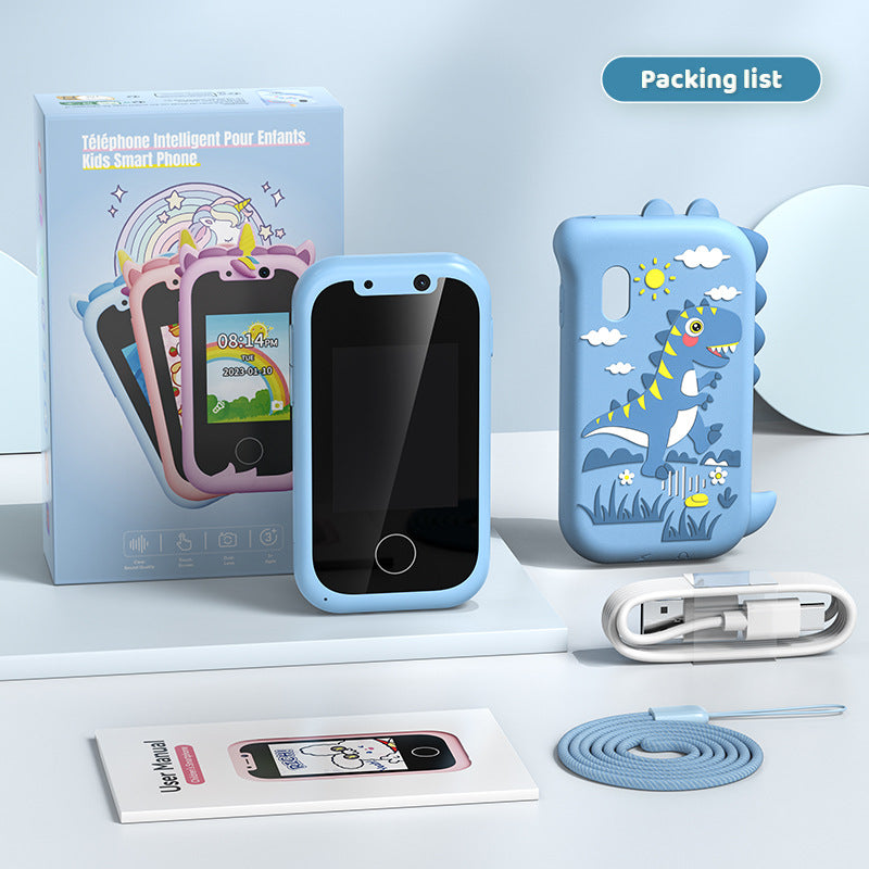 Mini Bär Kinderkamera & Spiele-Telefon – Touchscreen, Fotosticker, Video, 512 MB