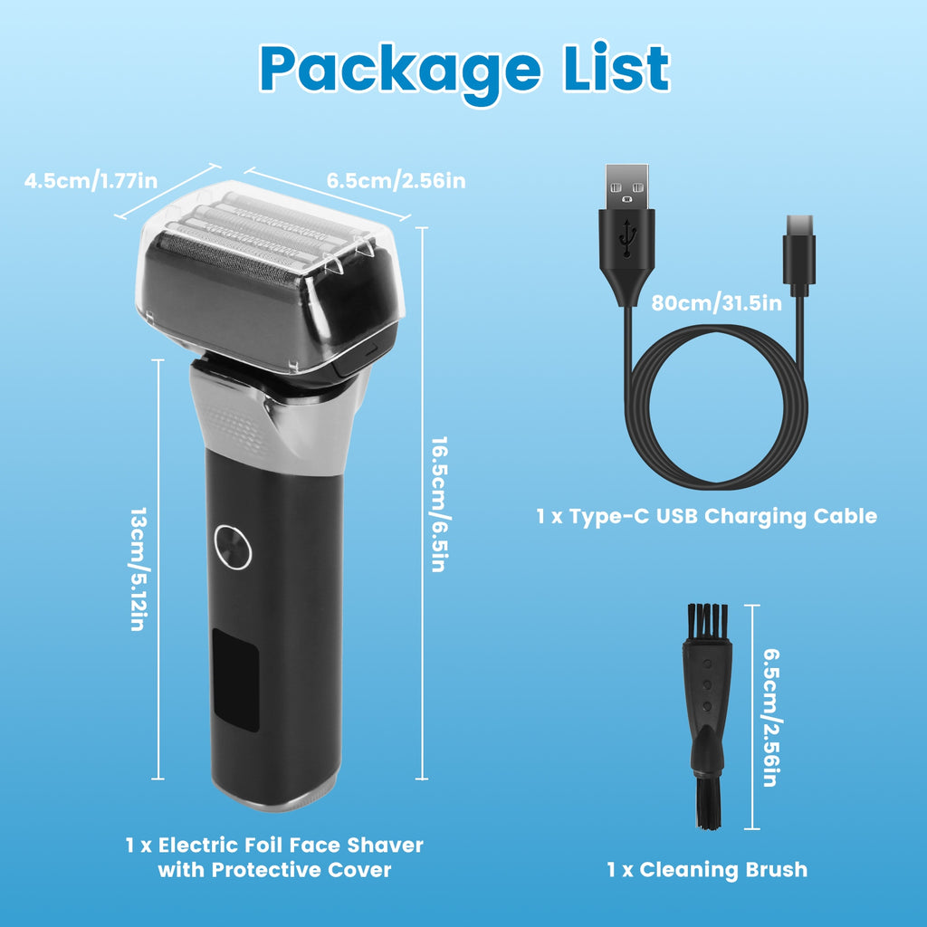 Foil Electric Shaver — 5-Blade, Waterproof