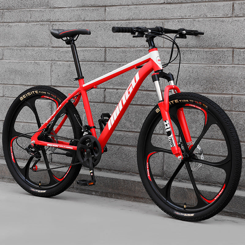 Vélo tout terrain VTT 24 26 pouces Freins à disque Amorti Vélo homme et femme Vitesse variable