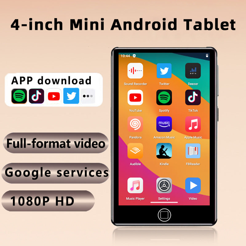Mini Tablet — 4" IPS, Type-C Charging