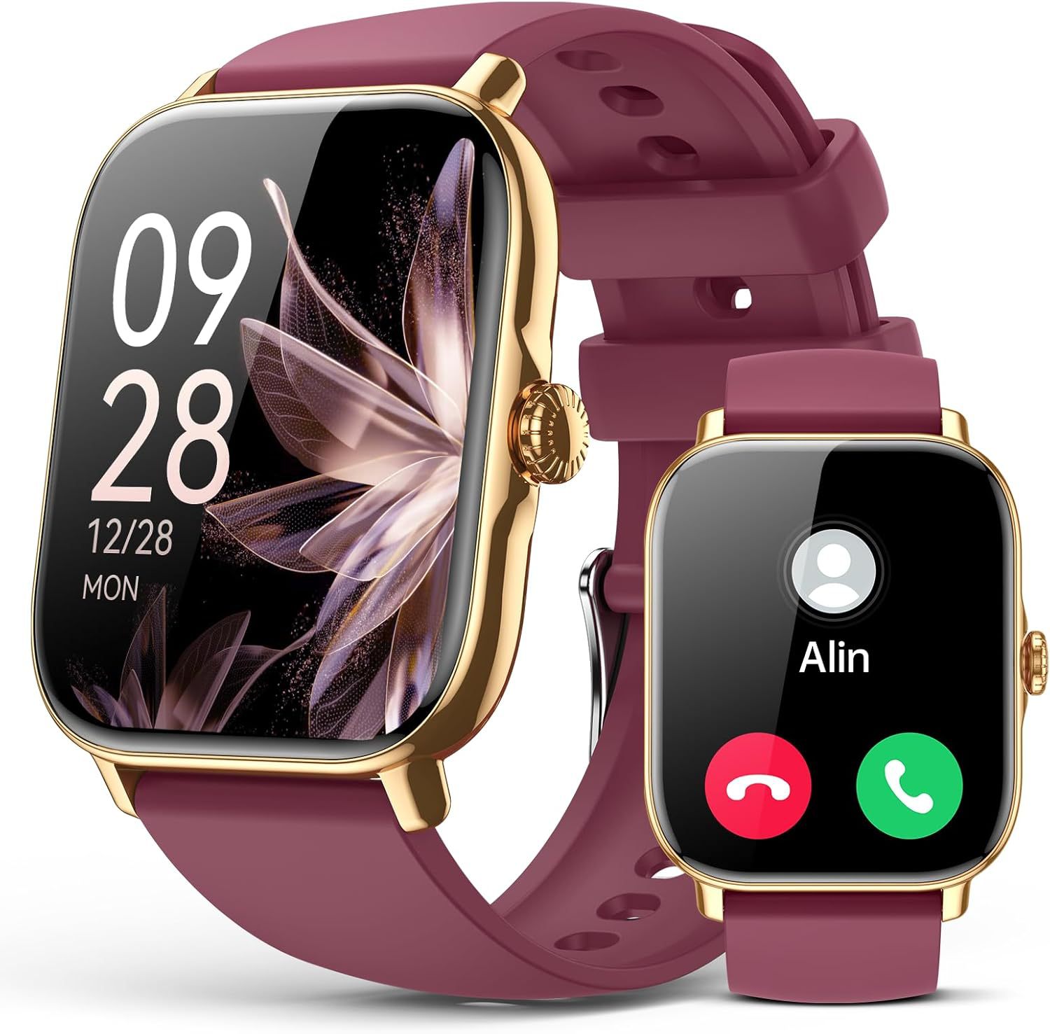 P72 Montre intelligente avec test du sommeil, fréquence cardiaque et appels Bluetooth