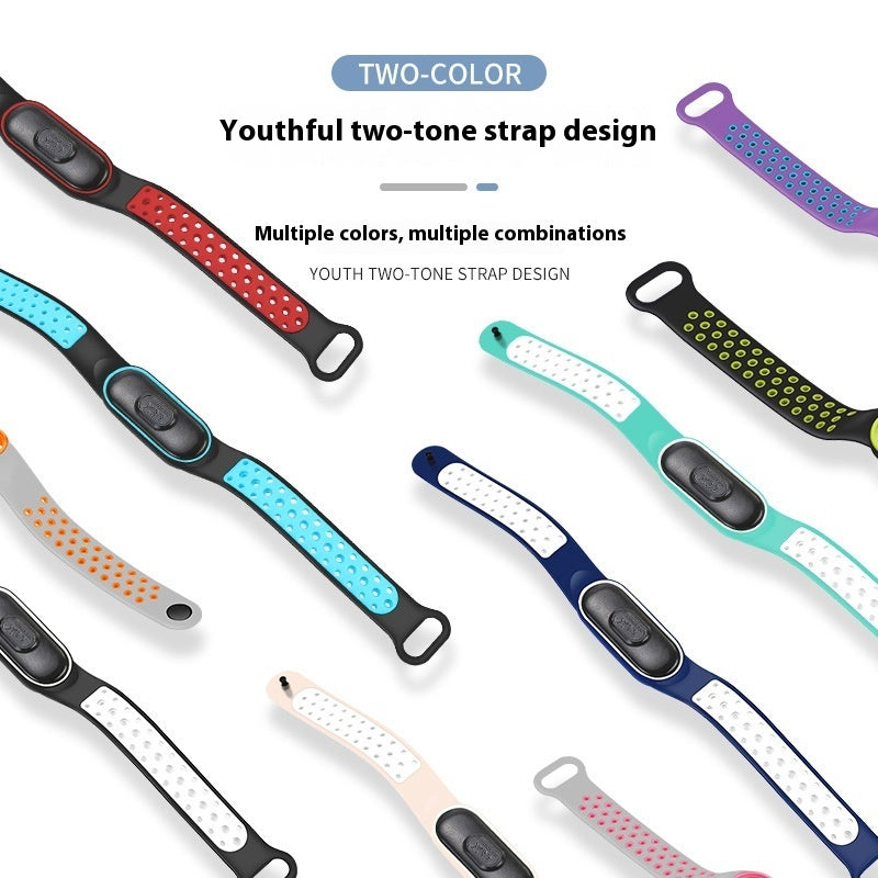 Montre de sport bicolore étanche pour étudiant