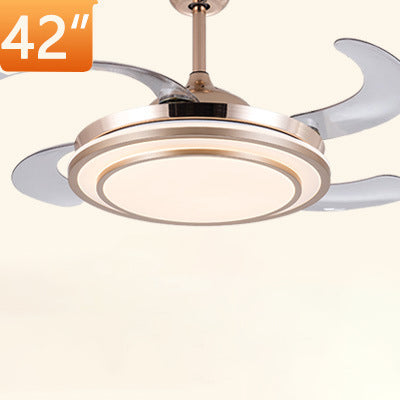 Ventilateur de plafond/Lustre LED Plein Spectre pour les yeux — 36-48", Pales Invisibles, WiFi, Commande Vocale
