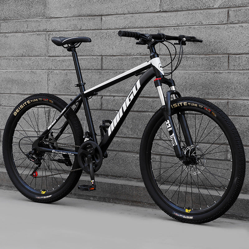 Vélo tout terrain VTT 24 26 pouces Freins à disque Amorti Vélo homme et femme Vitesse variable