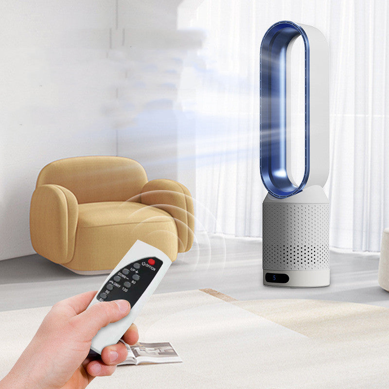 Ventilateur électrique domestique sans pales – 6 vitesses, télécommande, 40–50 dB, CC 220 V