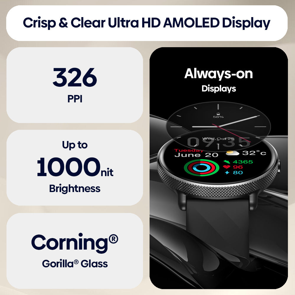 Women’s Smart Watch — Stainless Steel, Fitness