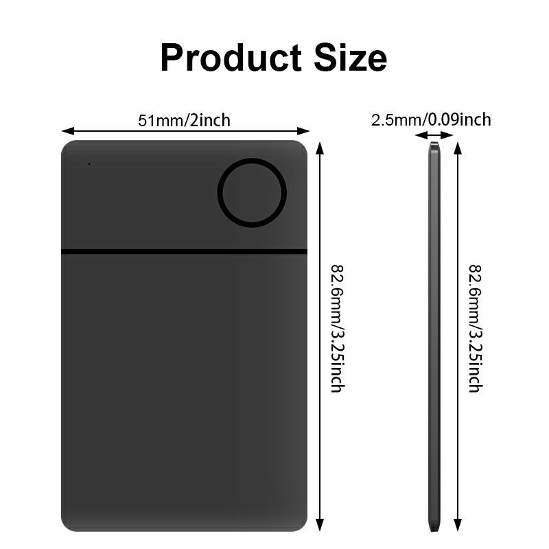 Bluetooth Card Tracker — Wallet Fit, Apple Compatible