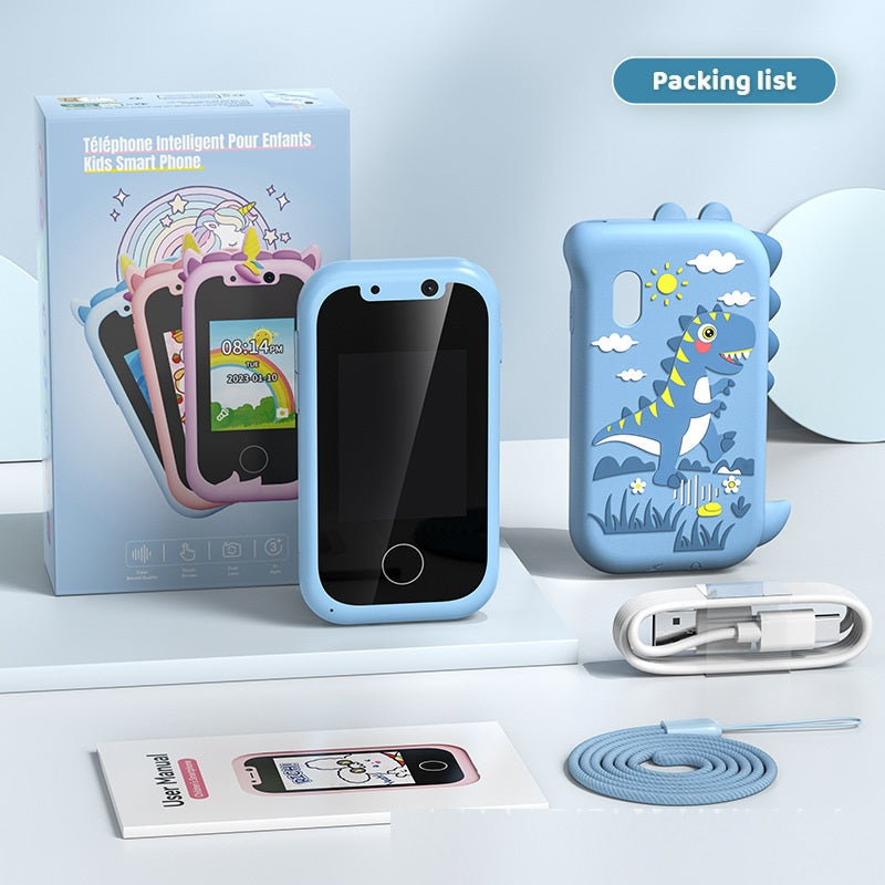 Mini Bär Kinderkamera & Spiele-Telefon – Touchscreen, Fotosticker, Video, 512 MB