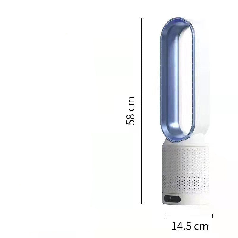 Ventilateur électrique domestique sans pales – 6 vitesses, télécommande, 40–50 dB, CC 220 V
