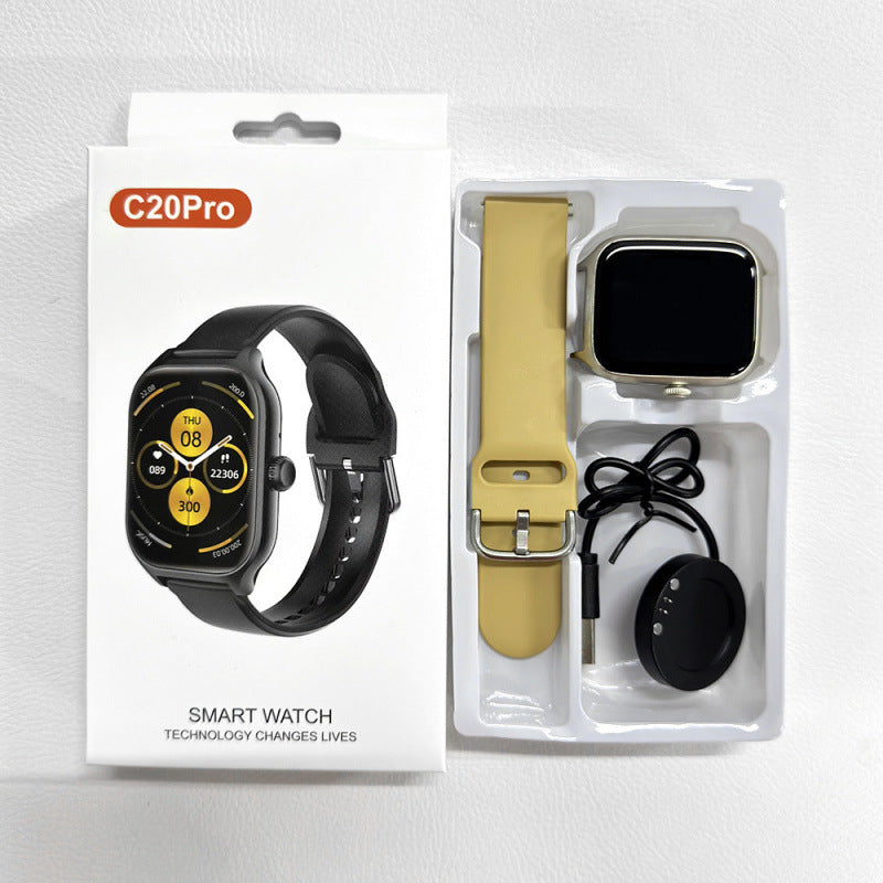 Nouvelle montre connectée sport Bluetooth avec appels, suivi de santé et rythme cardiaque