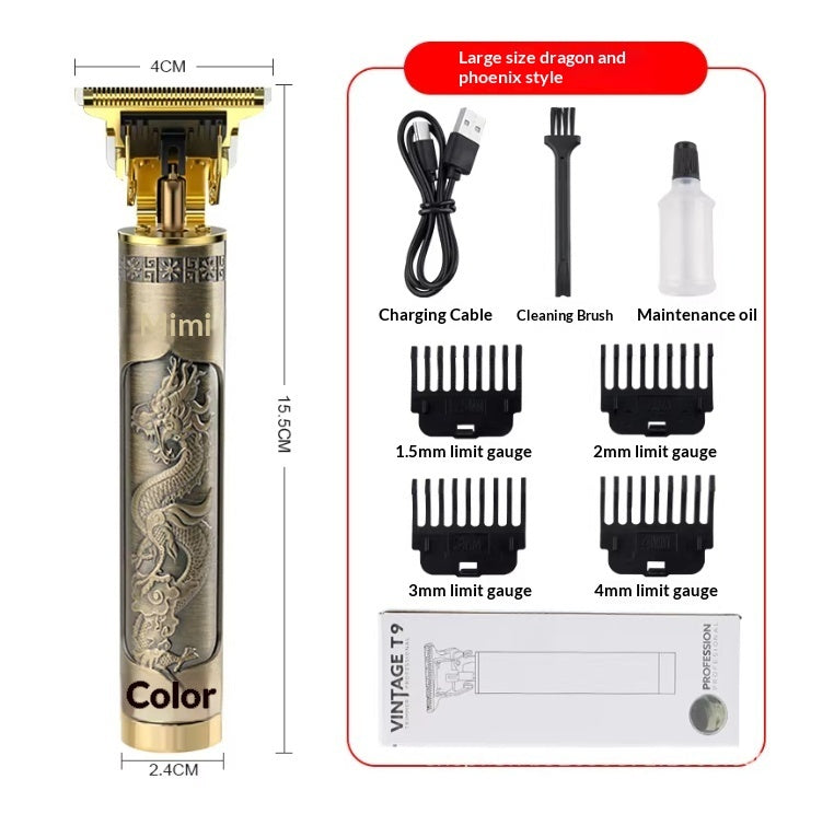 Tondeuse à cheveux professionnelle sans fil pour homme, rasoir électrique pour la barbe et la coiffure.
