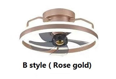 Plafonnier ventilateur de mode simple – 118 W, abat-jour en acrylique, 220 V, chambre et salle à manger