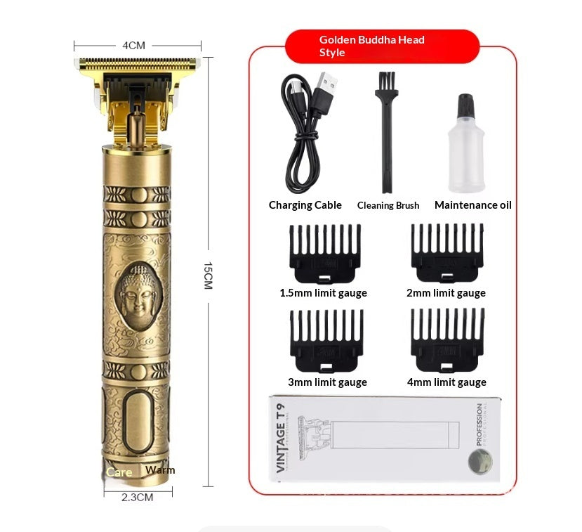 Tondeuse à cheveux professionnelle sans fil pour homme, rasoir électrique pour la barbe et la coiffure.