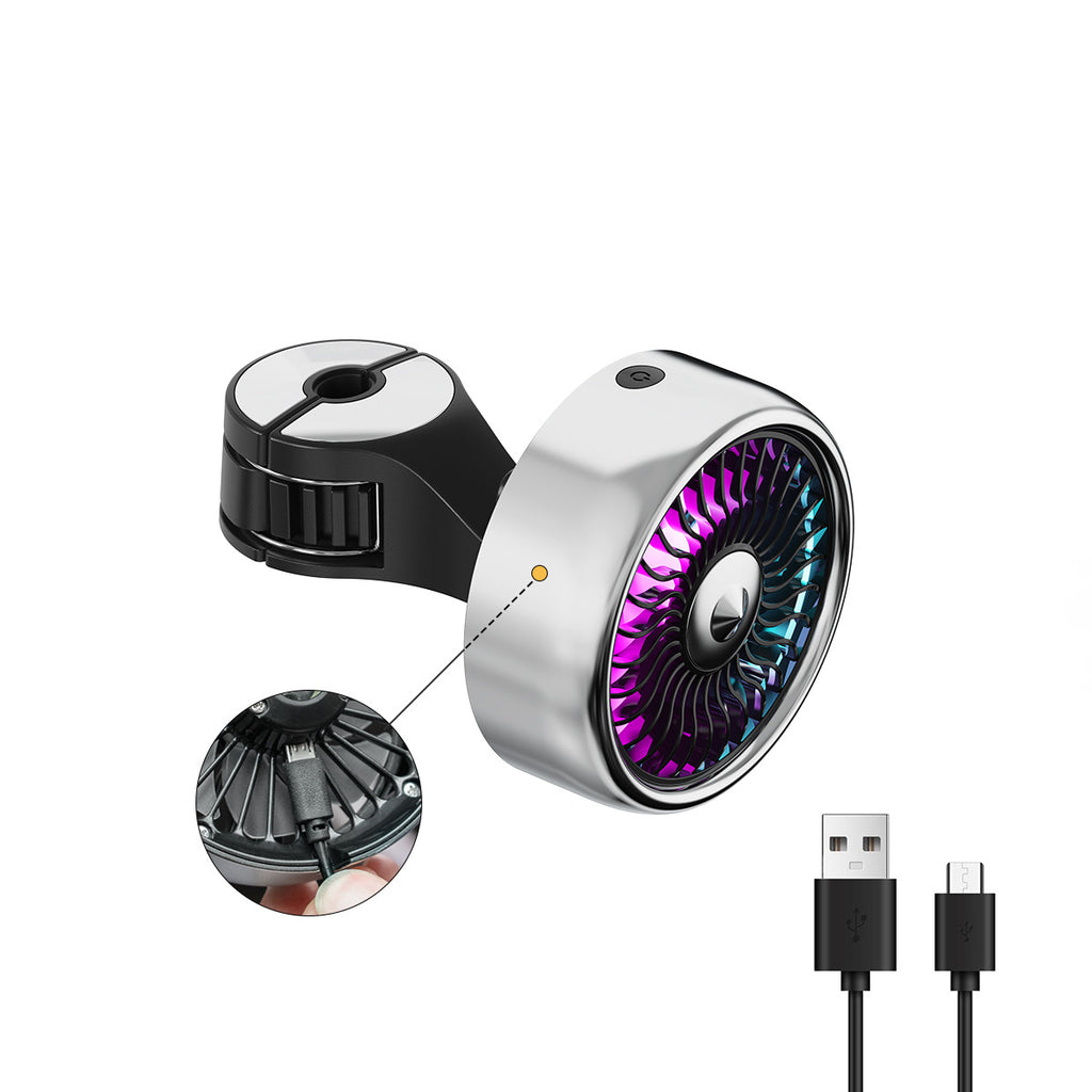 Car USB Hook Fan — Plug & Play, 12W