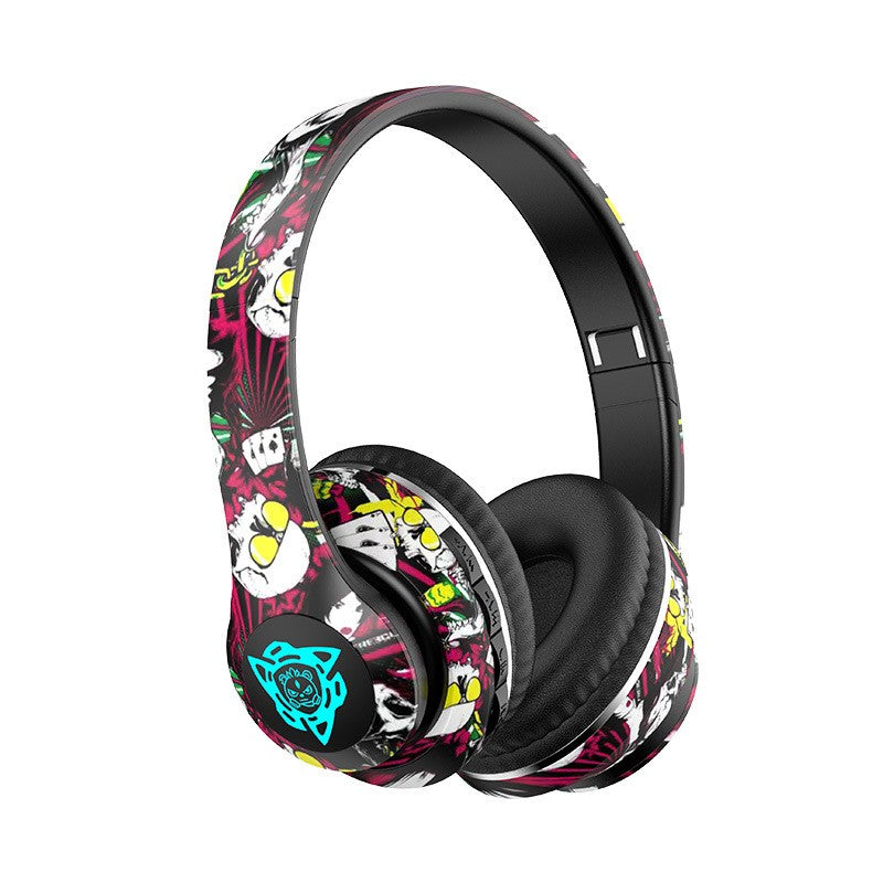 Kabelloses Bluetooth Over-Ear-Headset – 4–8 Std. Akkulaufzeit, ABS, 10 m Reichweite, kreatives Design