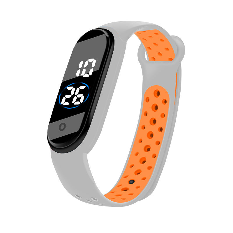 Montre de sport bicolore étanche pour étudiant
