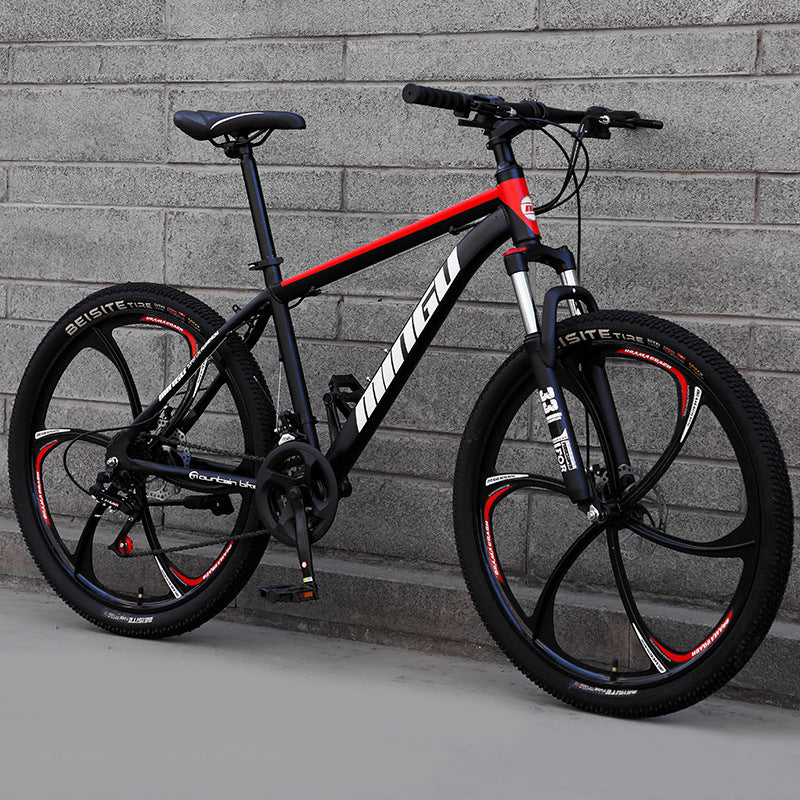 Vélo tout terrain VTT 24 26 pouces Freins à disque Amorti Vélo homme et femme Vitesse variable