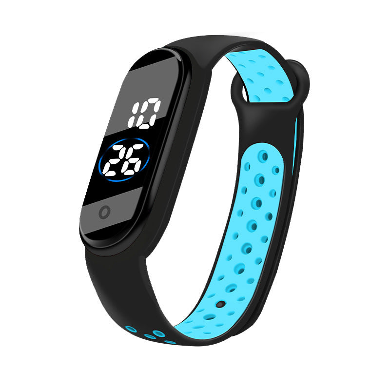 Montre de sport bicolore étanche pour étudiant