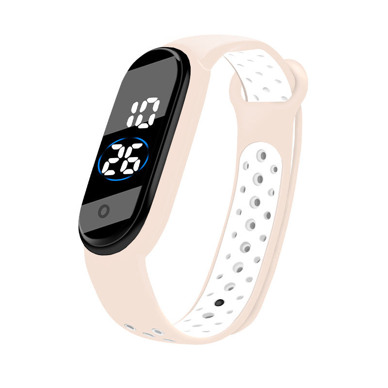 Montre de sport bicolore étanche pour étudiant